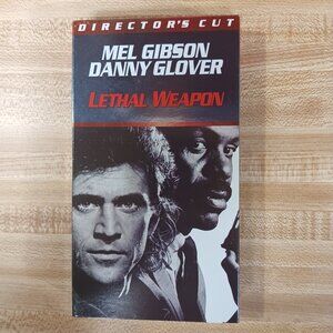 Lethal Weapon 1987 Director’s Cut VHS Richard Donner Mel Gibson Danny Glover VTG
